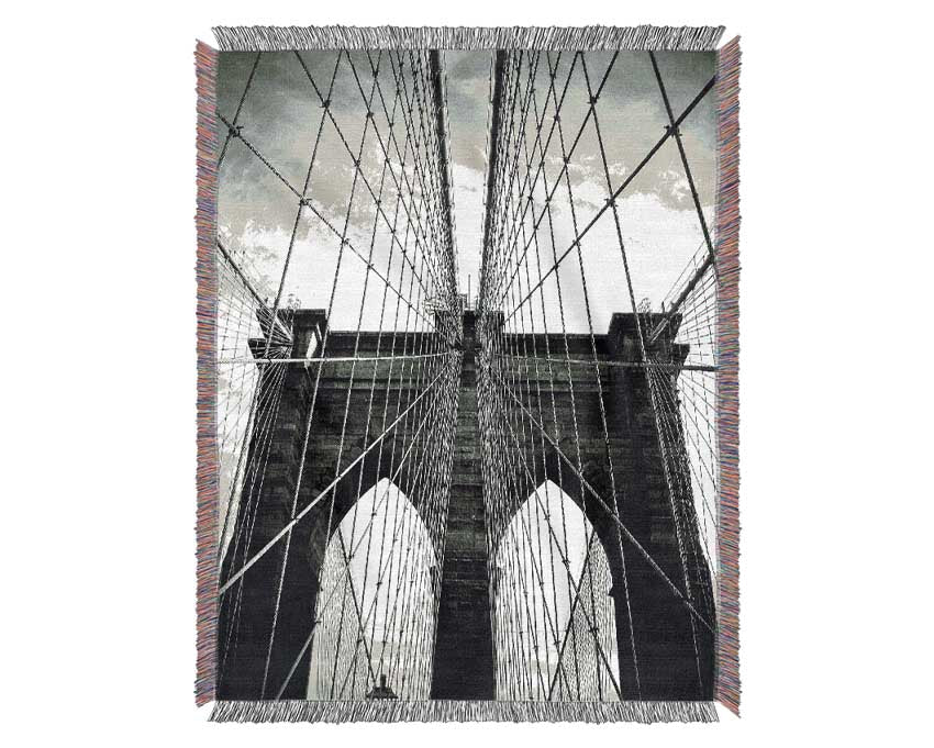 Brooklyn Bridge Arches Woven Blanket