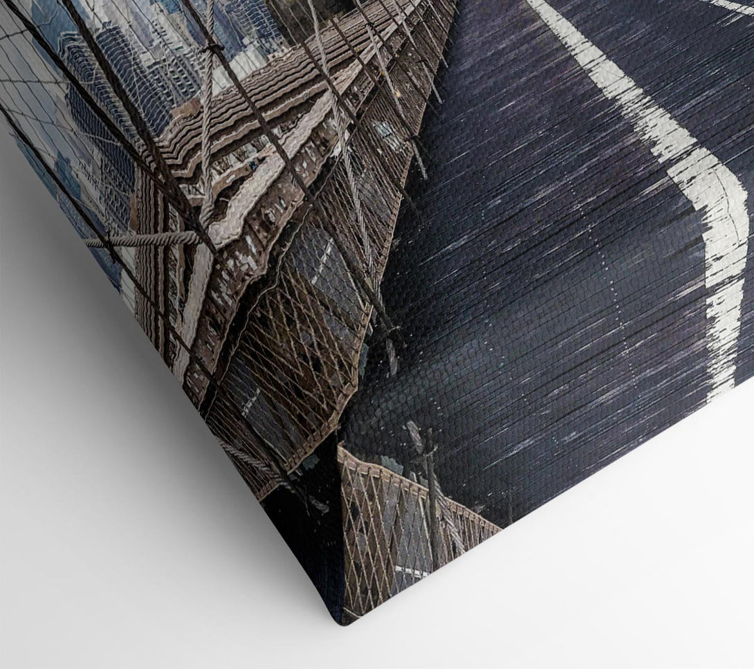 Picture of Structure Of Brooklyn Bridge 1 Canvas Print Wall Art