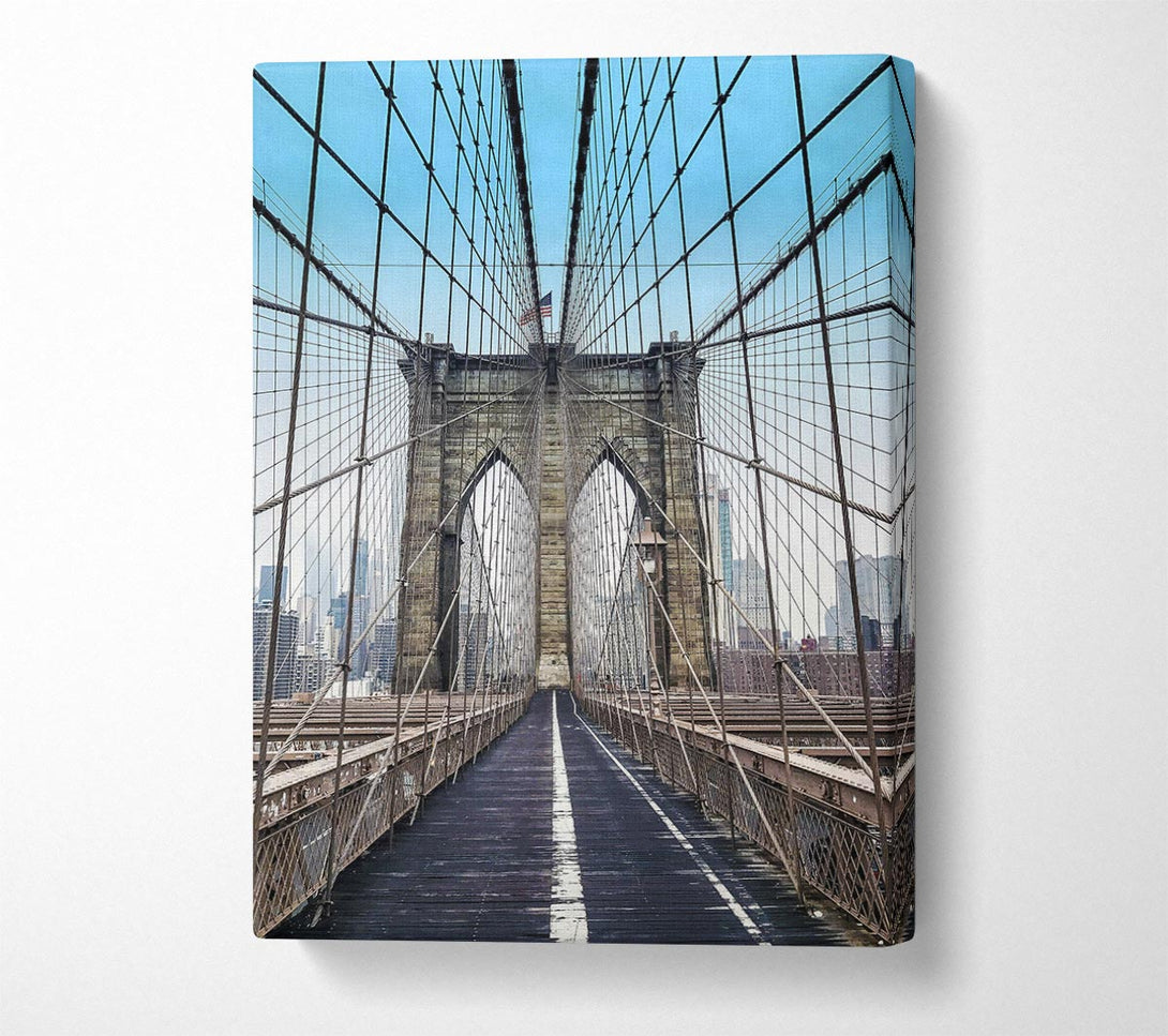 Picture of Structure Of Brooklyn Bridge 1 Canvas Print Wall Art