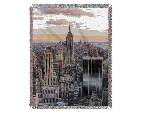 Empire State Building Woven Blanket