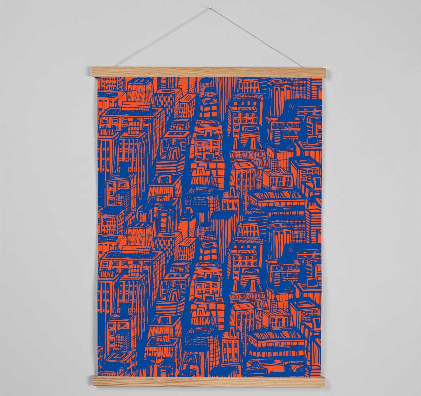 Retro Building Blokes Hanging Poster - Wallart-Direct UK