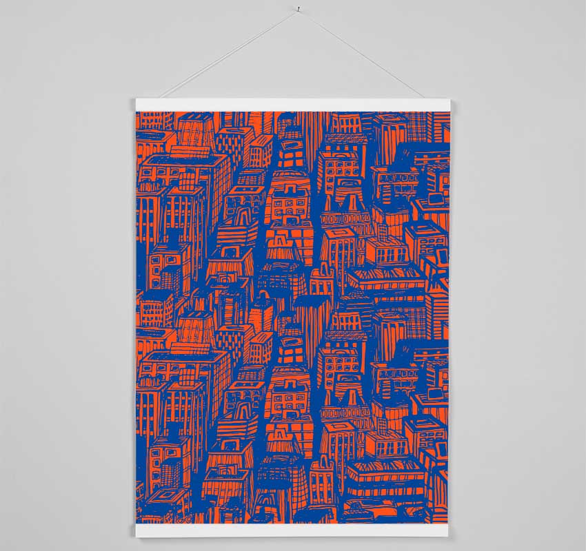 Retro Building Blokes Hanging Poster - Wallart-Direct UK