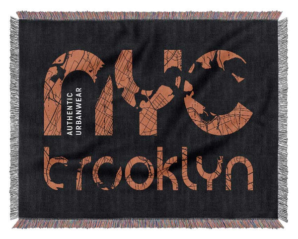 NYC Brooklyn Woven Blanket