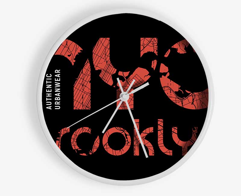 NYC Brooklyn Clock - Wallart-Direct UK