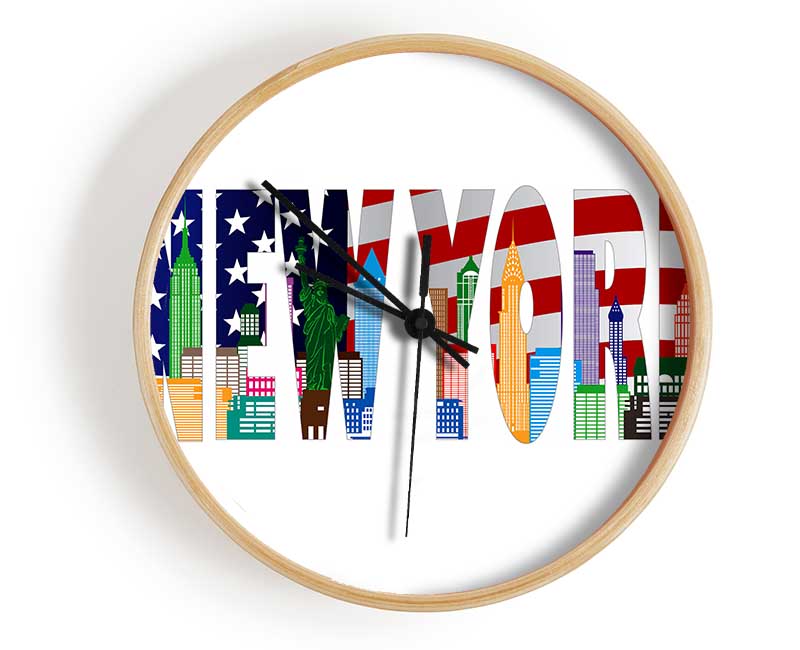 NYC Sign Clock - Wallart-Direct UK