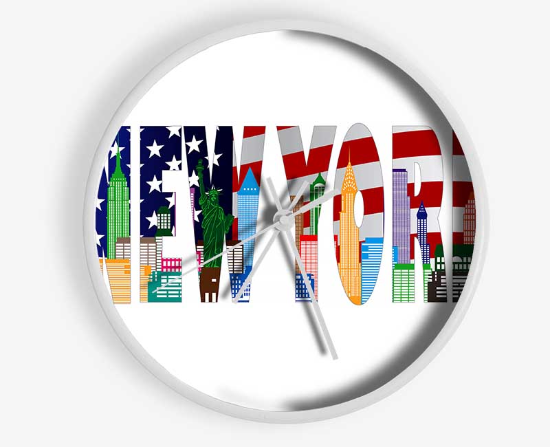 NYC Sign Clock - Wallart-Direct UK