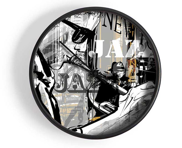 Jazz In NYC Clock - Wallart-Direct UK