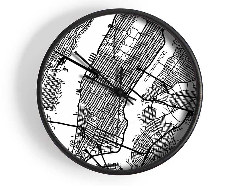 City Map Clock - Wallart-Direct UK