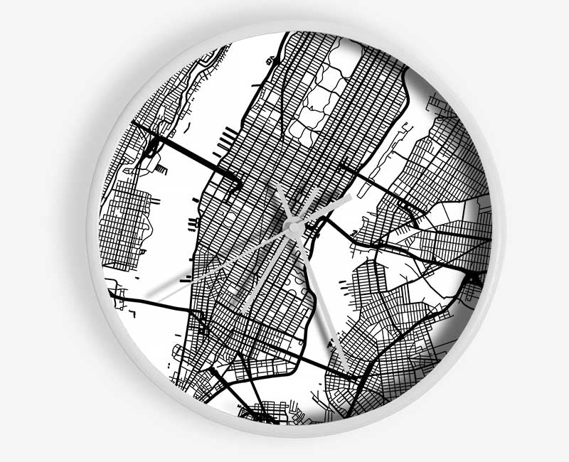 City Map Clock - Wallart-Direct UK