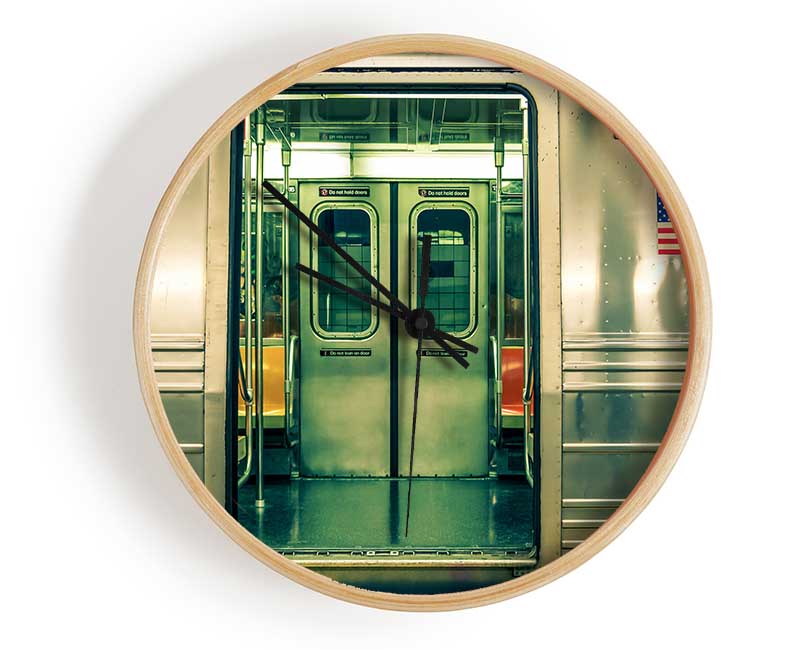 Subway Train Clock - Wallart-Direct UK