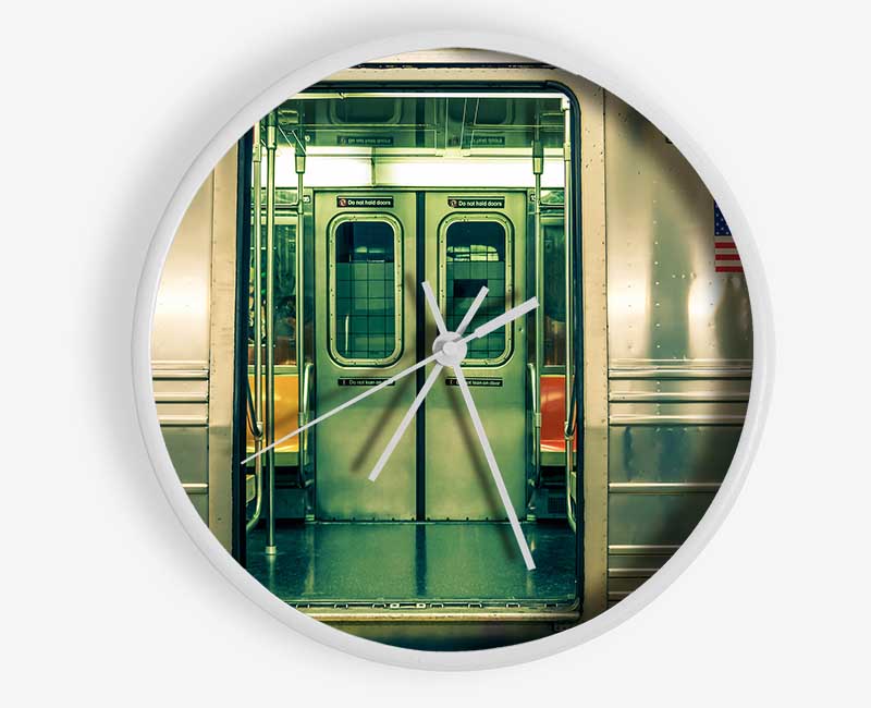 Subway Train Clock - Wallart-Direct UK