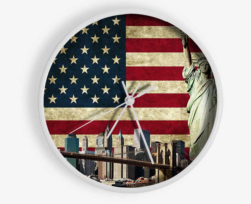 NYC Montage Clock - Wallart-Direct UK