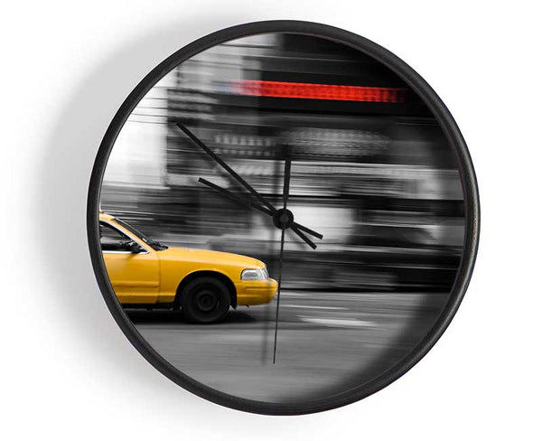 Movement Of The Yellow Cab Clock - Wallart-Direct UK