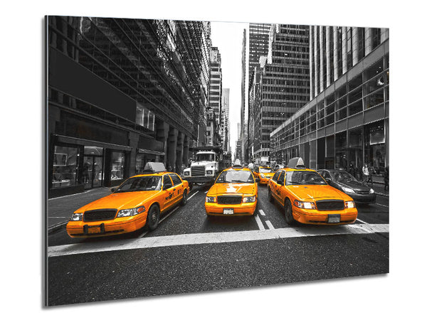 Yellow Taxi Cabs In NYC