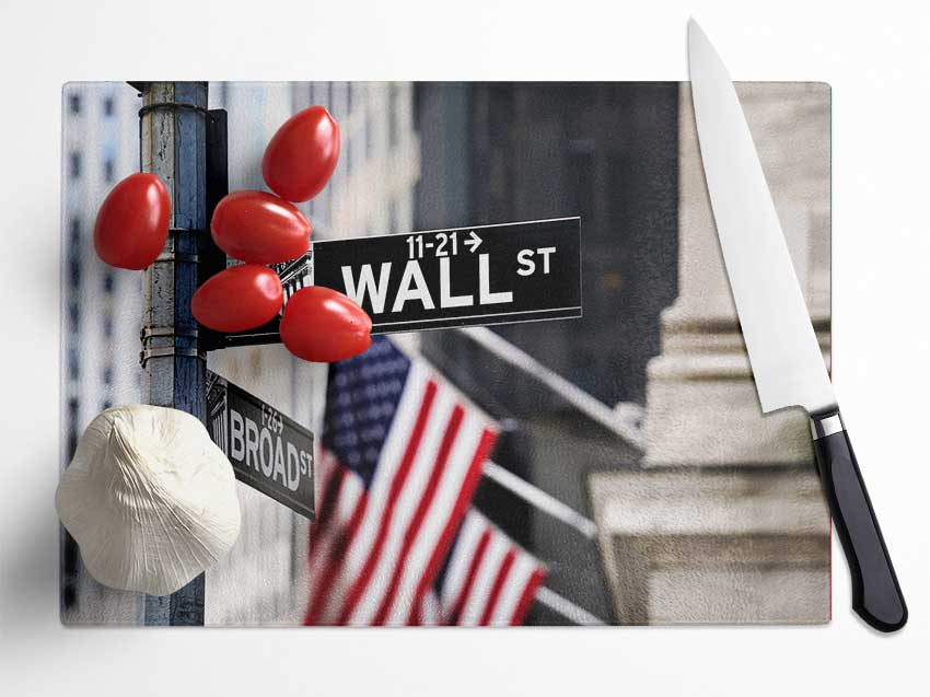 Wall St Glass Chopping Board