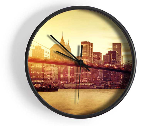 Brooklyn Bridge Splendour Clock - Wallart-Direct UK