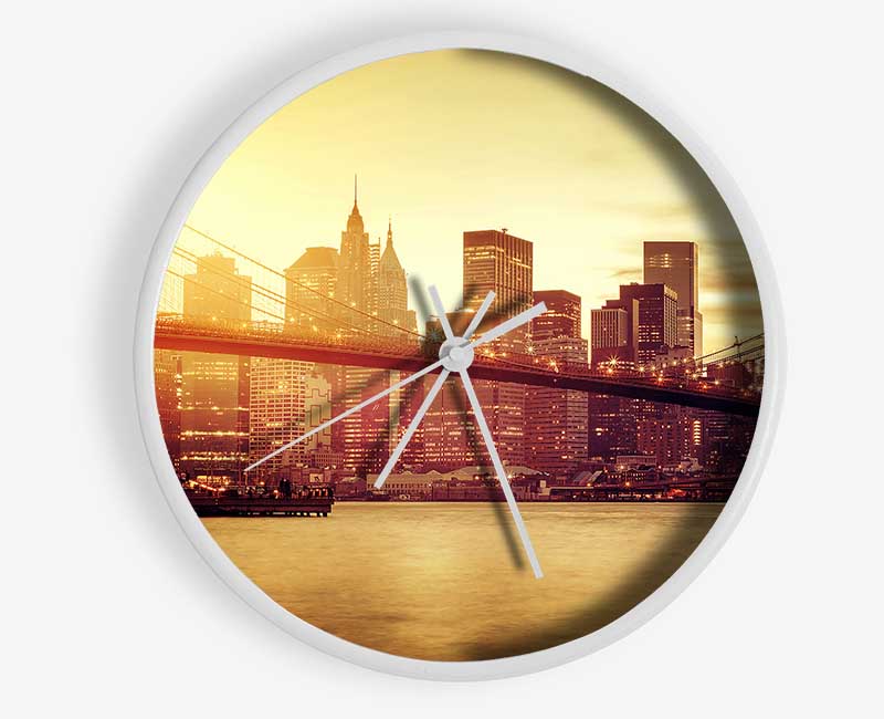 Brooklyn Bridge Splendour Clock - Wallart-Direct UK