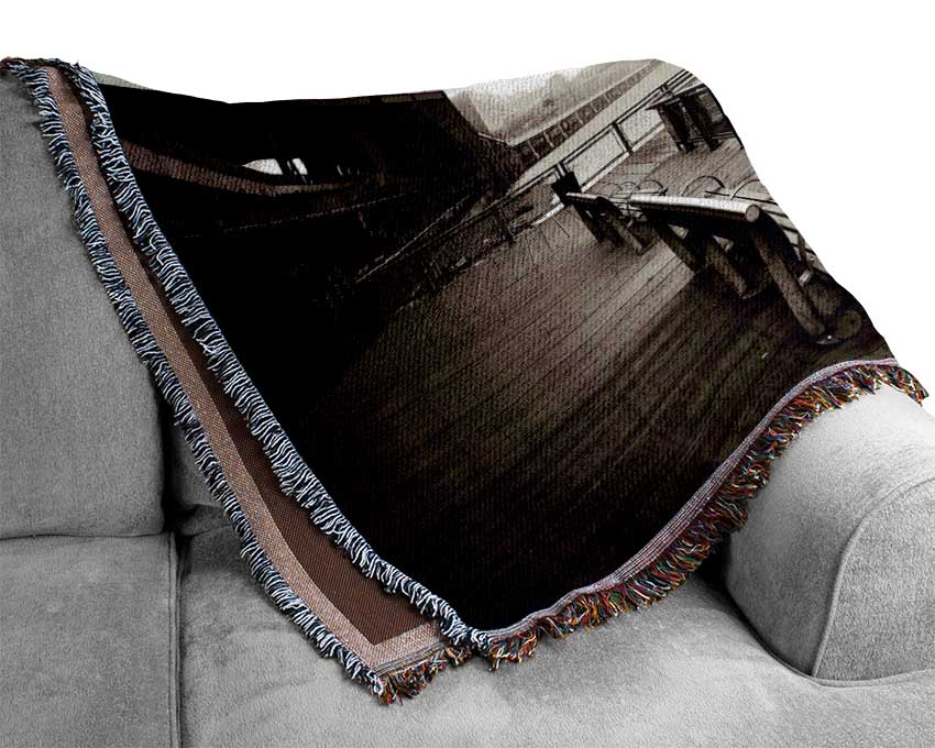 Under The Brooklyn Bridge Woven Blanket