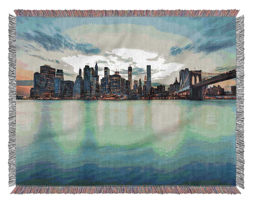 City Blues 2 Woven Blanket