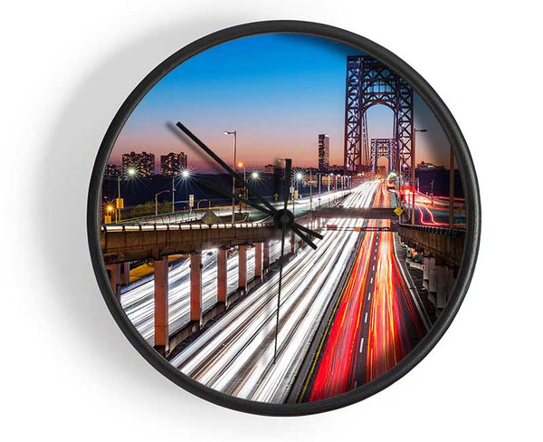 George Washington Bridge Clock - Wallart-Direct UK