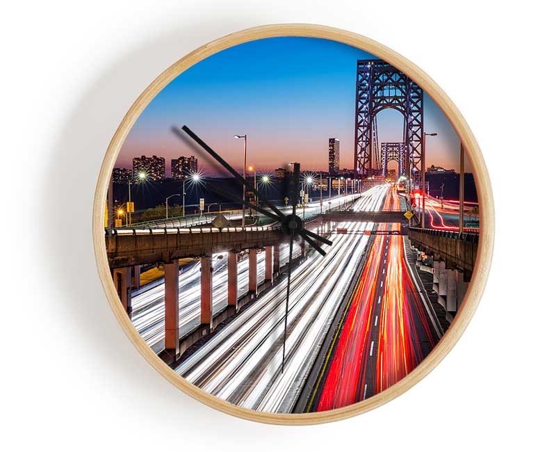 George Washington Bridge Clock - Wallart-Direct UK