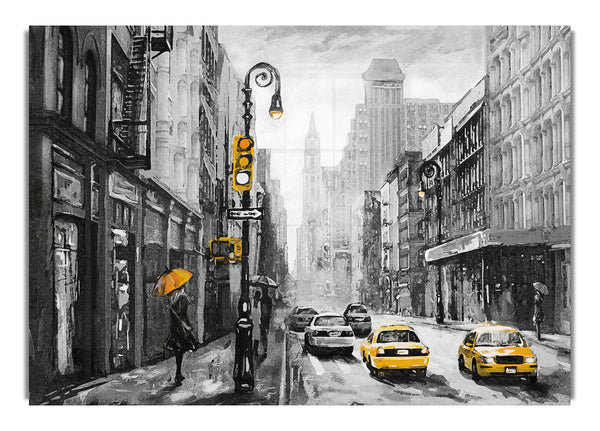 Gelbe Taxis in den Straßen von NYC