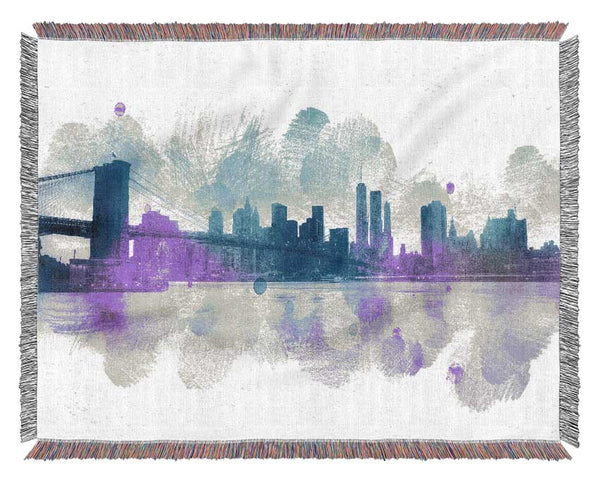 Retro NYC Woven Blanket