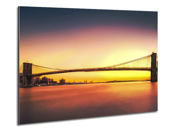 Sunset Over Brooklyn Bridge