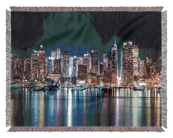 Reflections From The Big Apple Woven Blanket