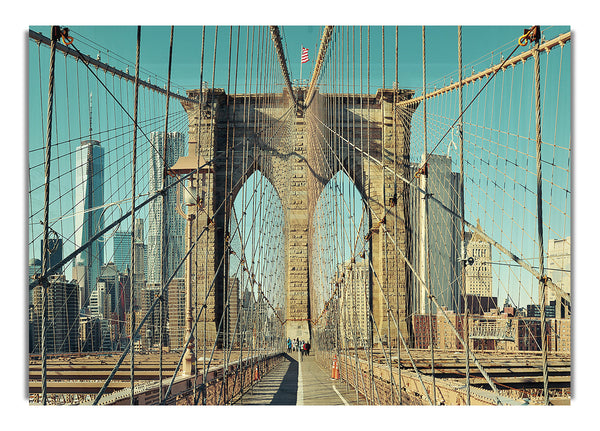 Walking Through The Brooklyn Bridge