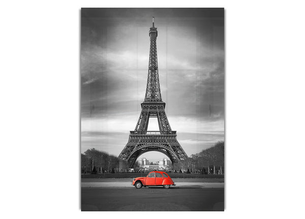 Eiffel Tower Red Car