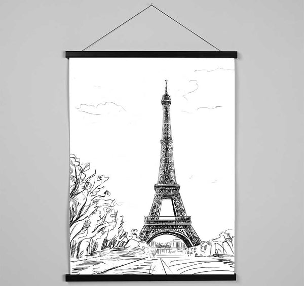 Eiffel Tower Love 6 Hanging Poster - Wallart-Direct UK