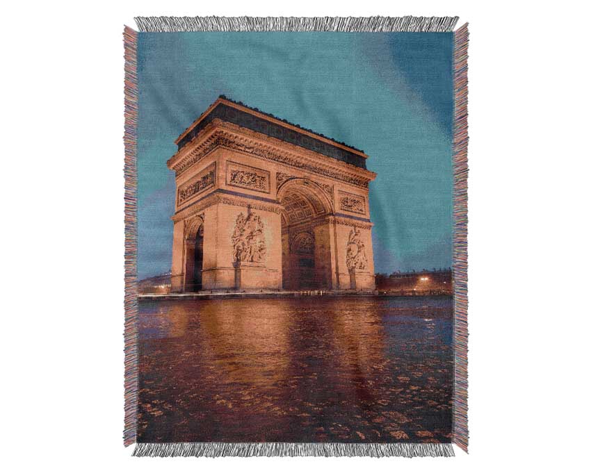 Arc De Triomphe 3 Woven Blanket