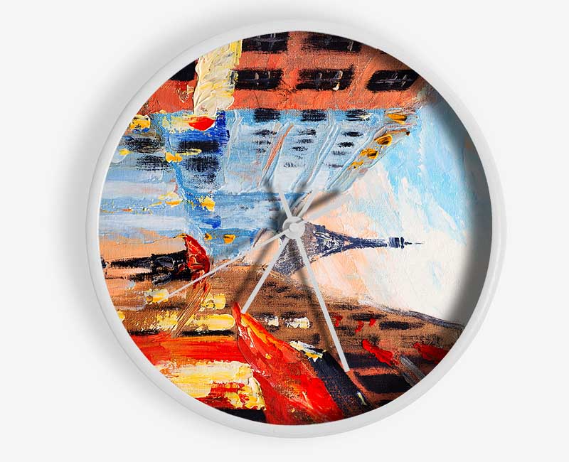 Eiffel Tower Streets 16 Clock - Wallart-Direct UK