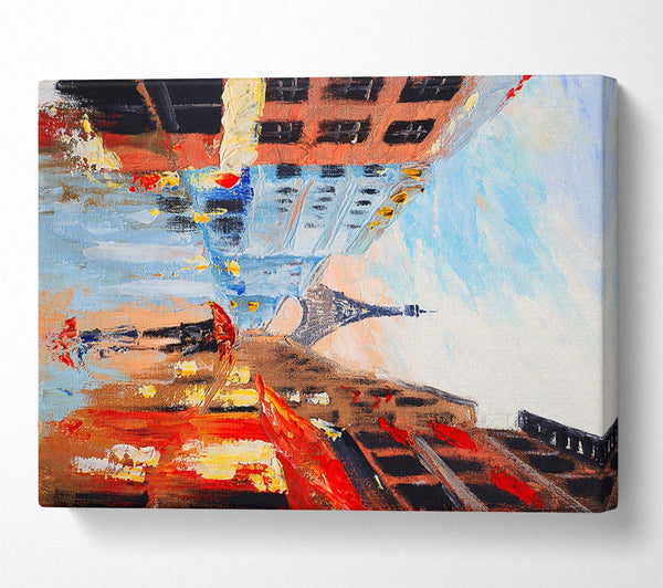 Picture of Eiffel Tower Streets 16 Canvas Print Wall Art