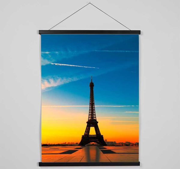 Eiffel Tower Sunset 1 Hanging Poster - Wallart-Direct UK