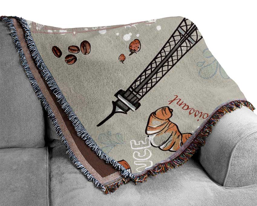 Eiffel Tower Chic 2 Woven Blanket