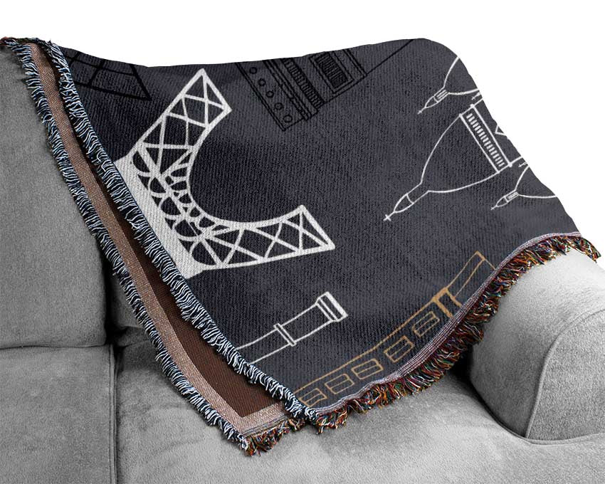 Eiffel Tower France 16 Woven Blanket