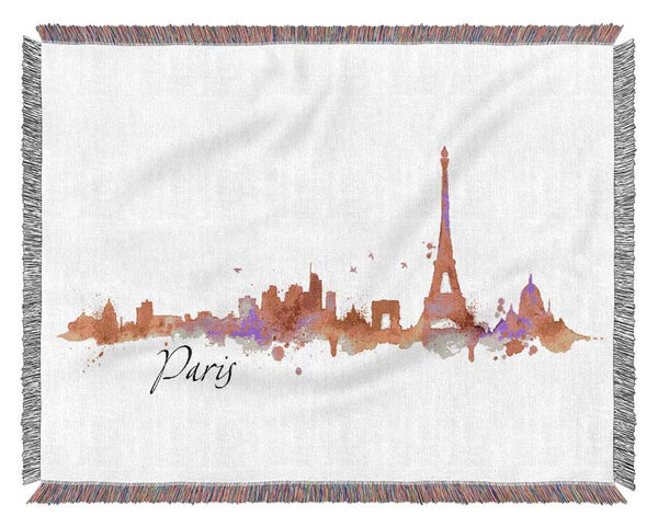 Eiffel Tower France 3 Woven Blanket