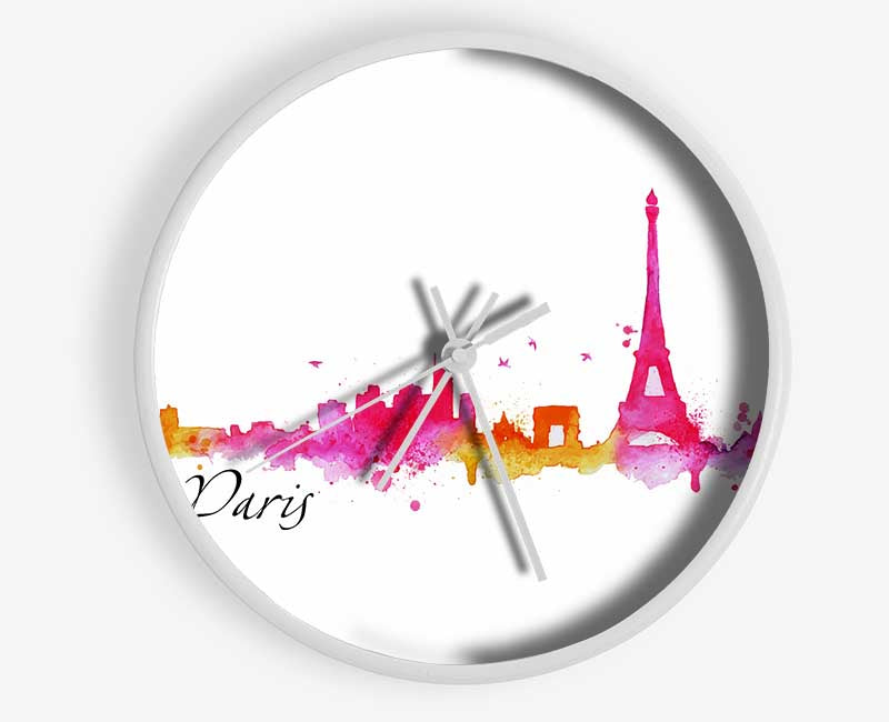 Eiffel Tower France 3 Clock - Wallart-Direct UK