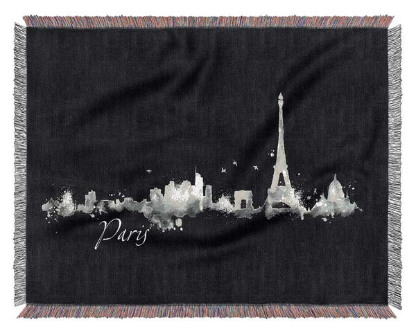 Eiffel Tower France 4 Woven Blanket