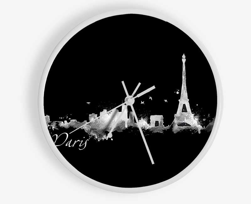 Eiffel Tower France 4 Clock - Wallart-Direct UK