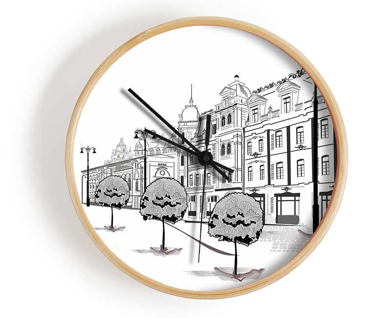 City Streets 7 Clock - Wallart-Direct UK