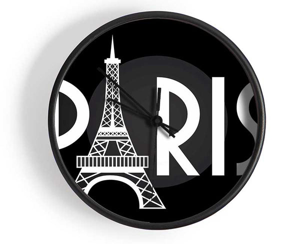 Eiffel Tower France 7 Clock - Wallart-Direct UK