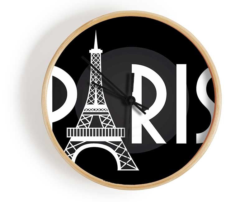 Eiffel Tower France 7 Clock - Wallart-Direct UK