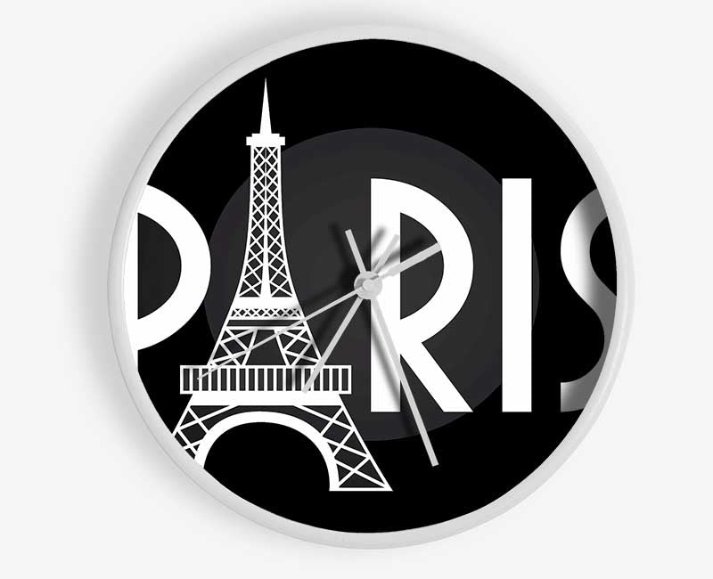 Eiffel Tower France 7 Clock - Wallart-Direct UK