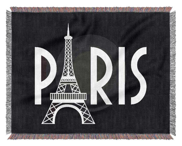 Eiffel Tower France 7 Woven Blanket