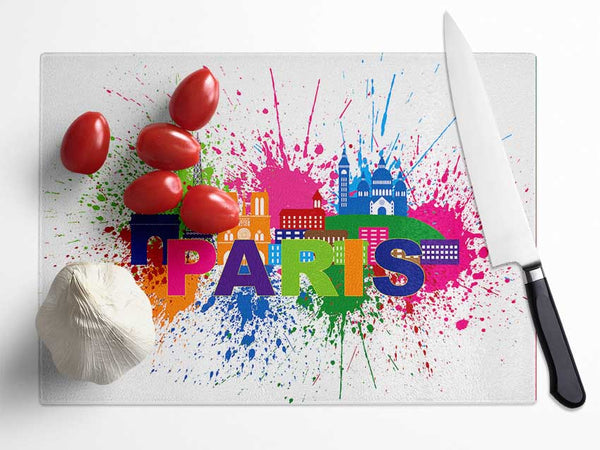 City Streets 8 Glass Chopping Board