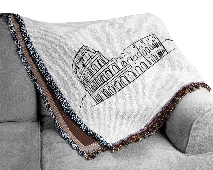 Famous Citys Of The Europe 2 Woven Blanket