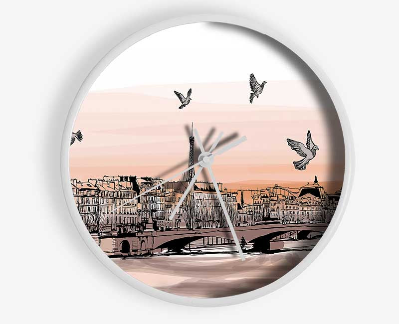 Eiffel Tower France 10 Clock - Wallart-Direct UK